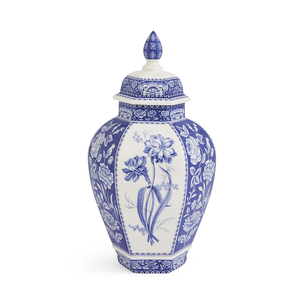 Blue Italian Floral Vase image number null